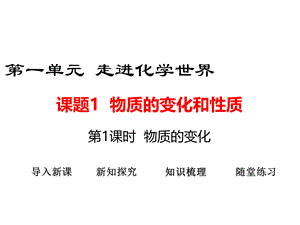 2018年人教版九年级化学教学课件：1.1.1 物质的变化 (共17张PPT).ppt