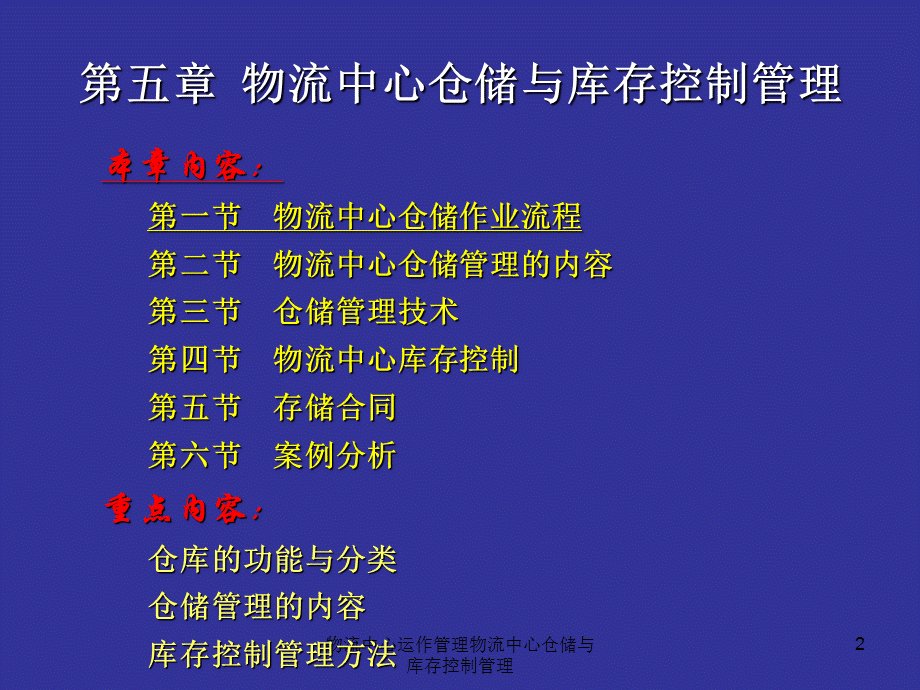 物流中心运作管理物流中心仓储与库存控制管理课件.ppt_第2页