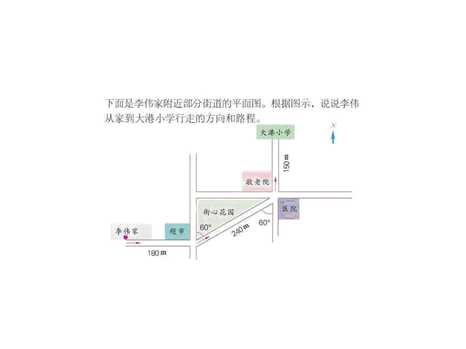 三年级下册数学课件－3.4简单的路线｜冀教版 .ppt_第3页