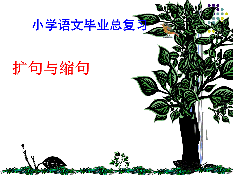 小学语文毕业总复习课件-扩句与缩句_人教新课标.ppt_第1页