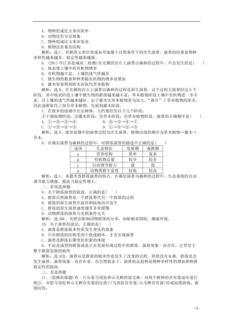 高二生物《稳态与环境》试题集（68）新人教版必修3.doc_第3页