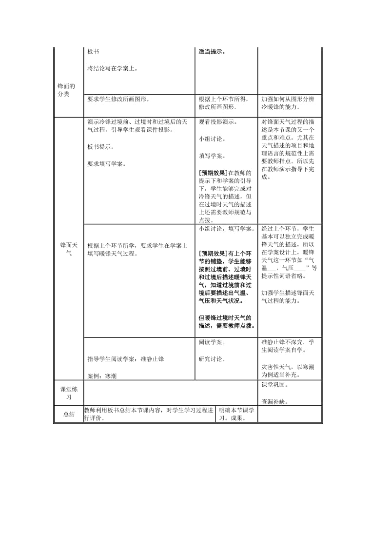 第三节常见天气系统（第一课时）》教学设计MicrosoftWord2003文档.doc_第3页