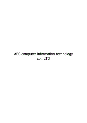 ABC computer information technology co., LTD.doc