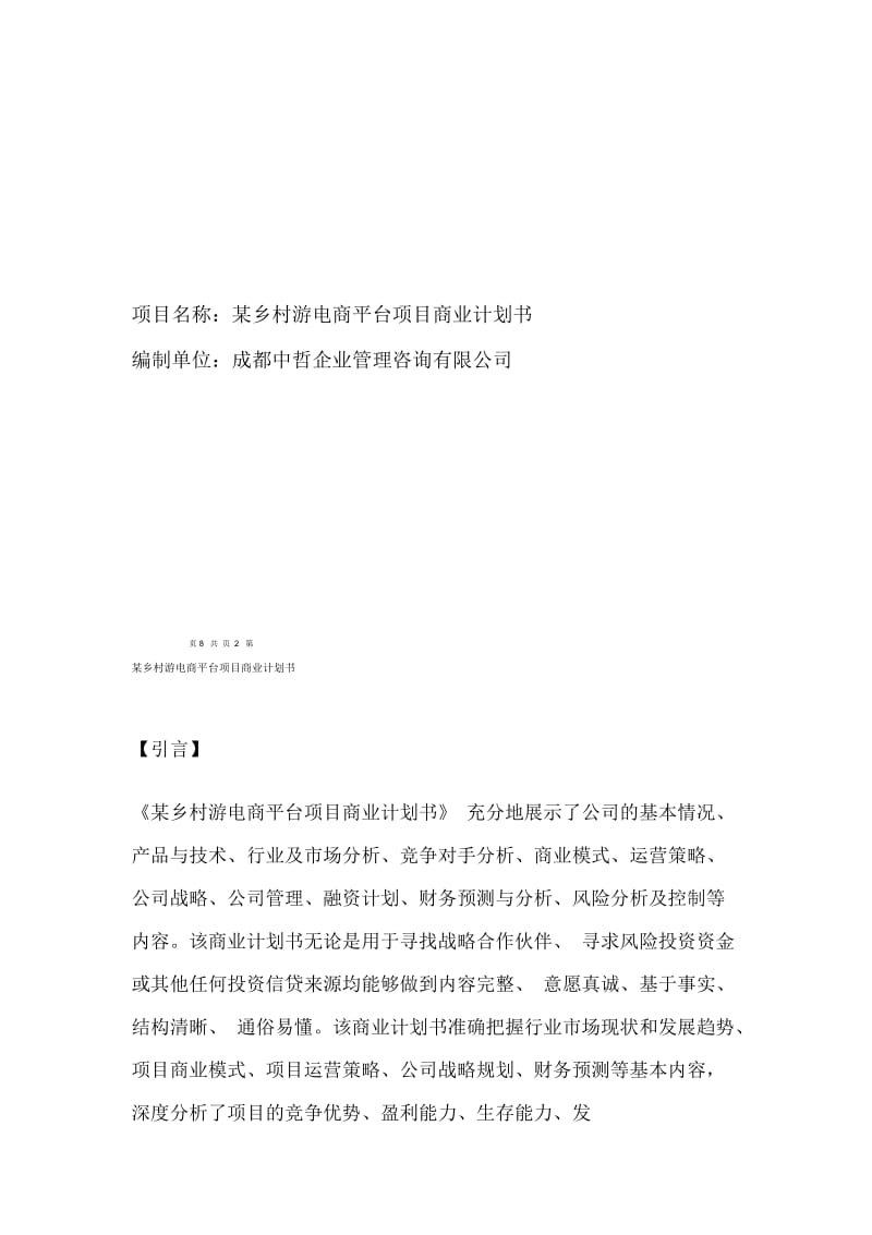 电商平台商业计划书.docx_第2页