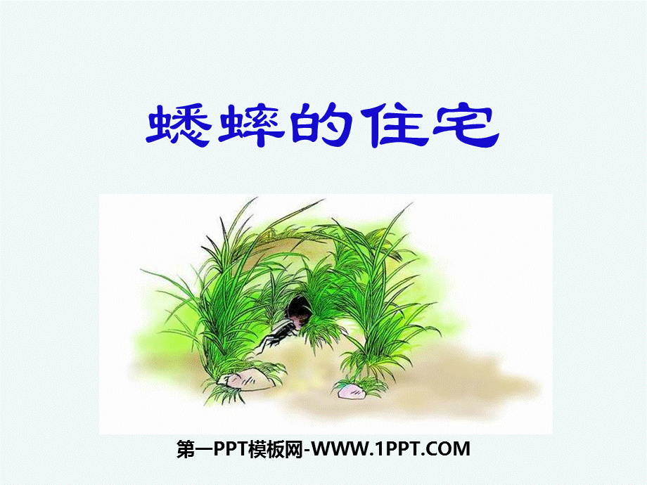 语文人教版四年级上册蟋蟀的住宅.1ppt.com.pptx_第1页