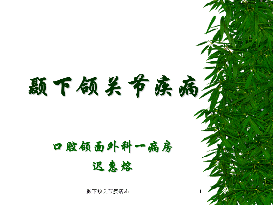 颞下颌关节疾病ch课件.ppt_第1页