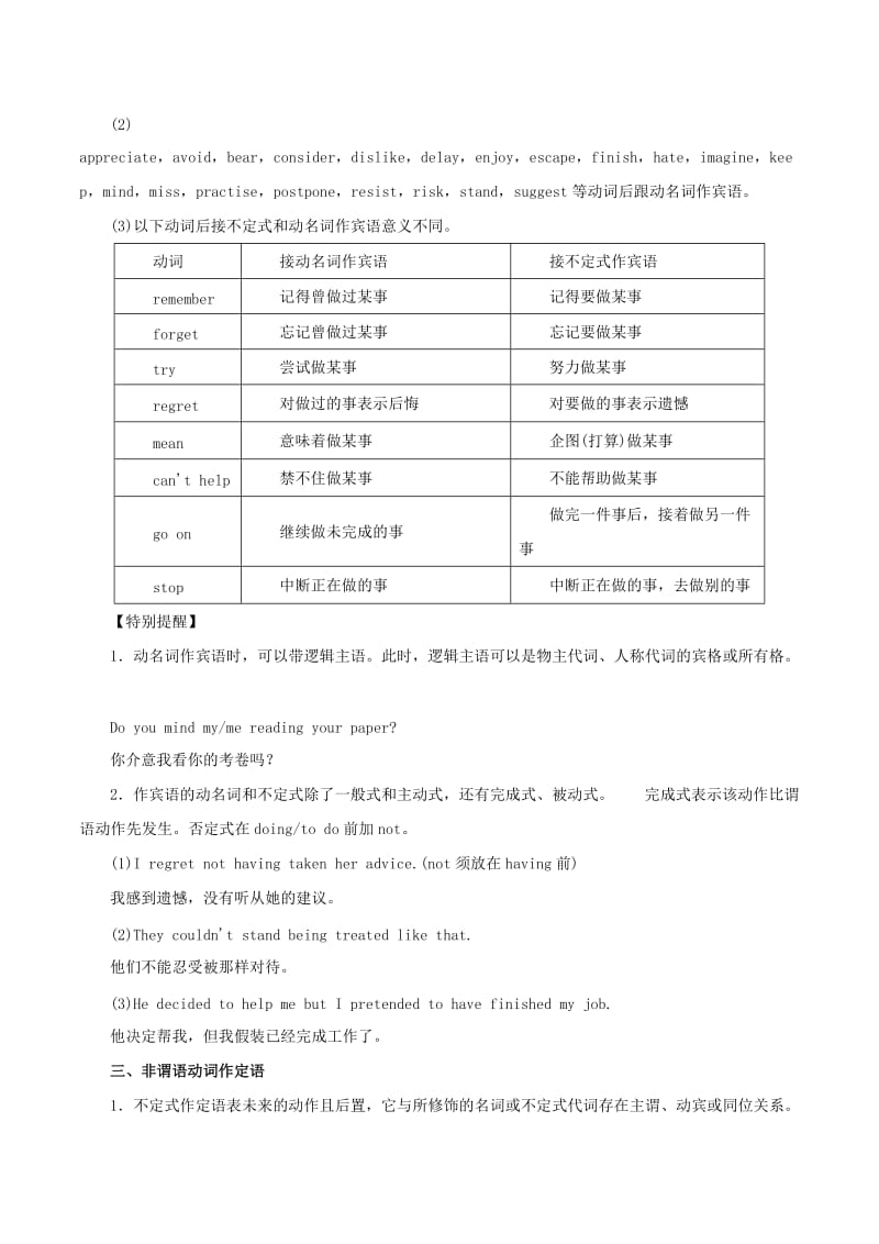 专题09+非谓语动词（教学案）-2018年高考英语考纲解读与热点难点突破+Word版含解析.doc_第3页