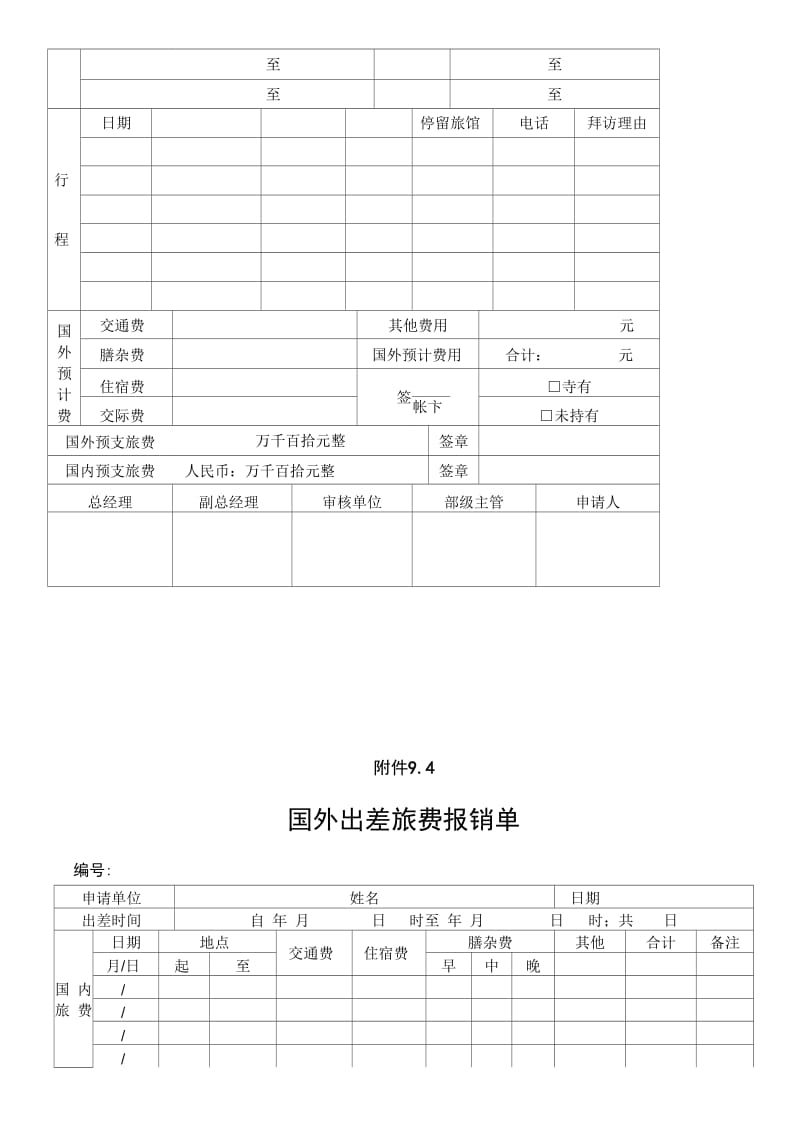 出差管理办法附件表单.doc_第3页