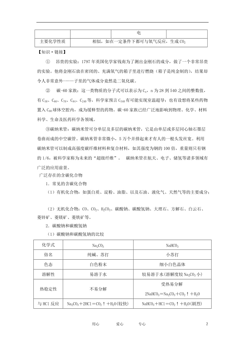 高中化学《碳的多样性》文字素材5 鲁科版必修1.doc_第2页