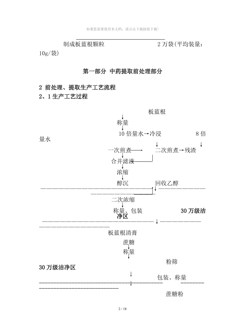 板蓝根颗粒工艺单.doc_第2页