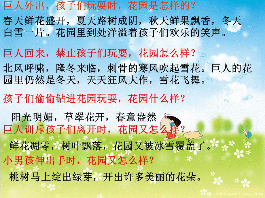 语文人教版四年级上册9、《巨人的花园》.巨人的花园2.ppt_第3页