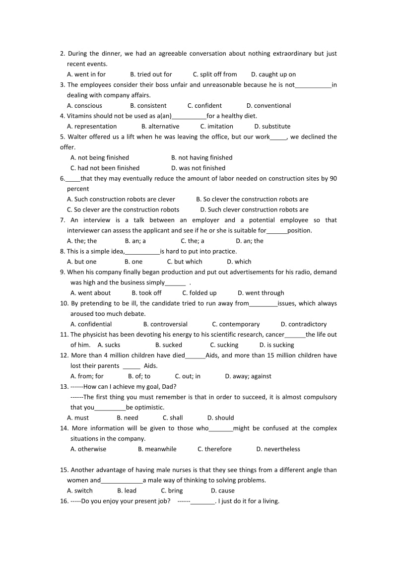 江苏姜堰蒋垛中学18-19学度高三错题再练05—英语.doc_第3页