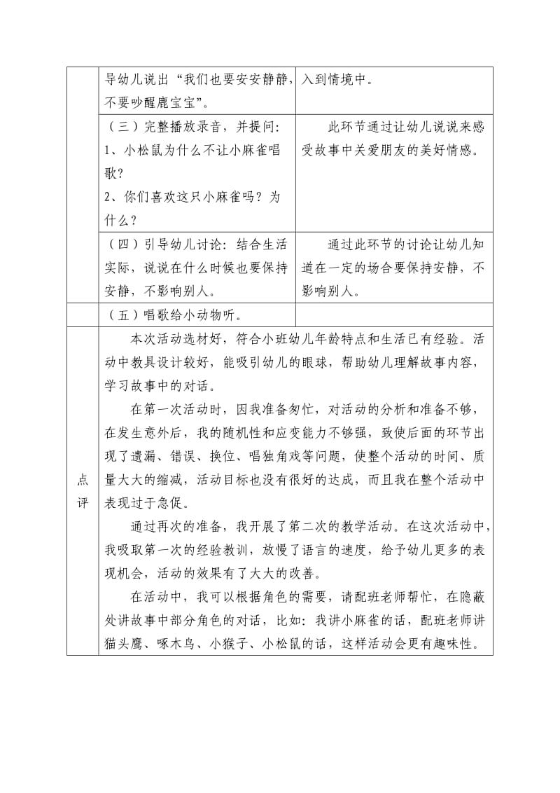 教学案例：小班语言活动《爱唱歌的小麻雀》.doc_第2页