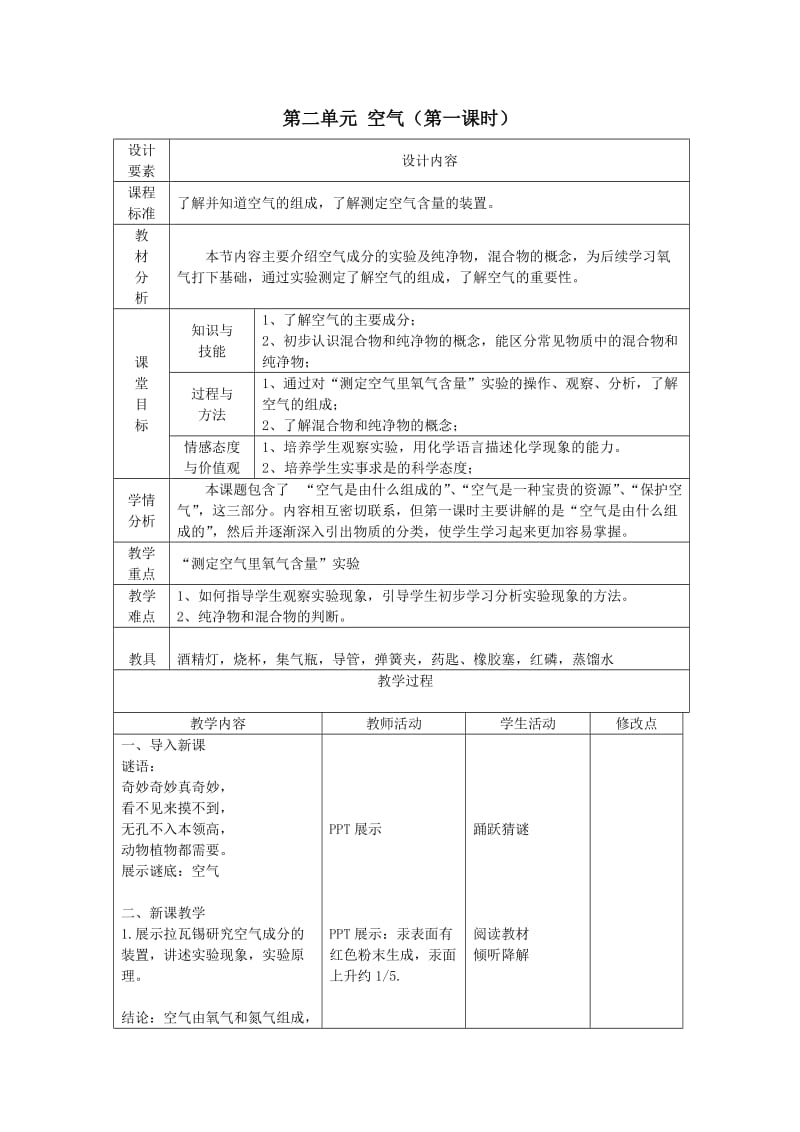 第二单元课题1空气-教案.doc_第1页