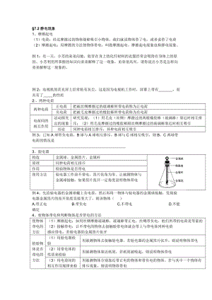 《72静电现象》导学案（无答案）.doc