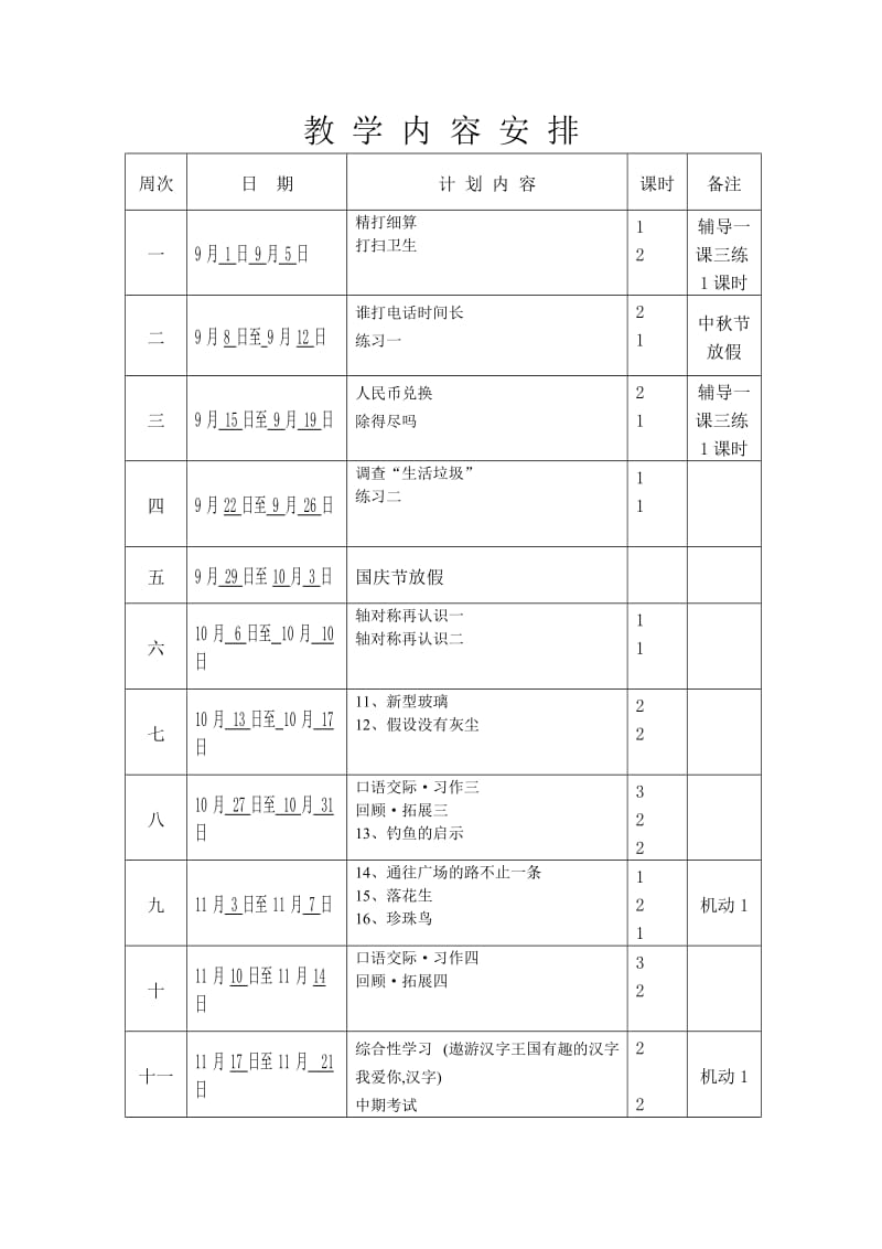 榆阳区学科教学学期计划马延林.doc_第3页