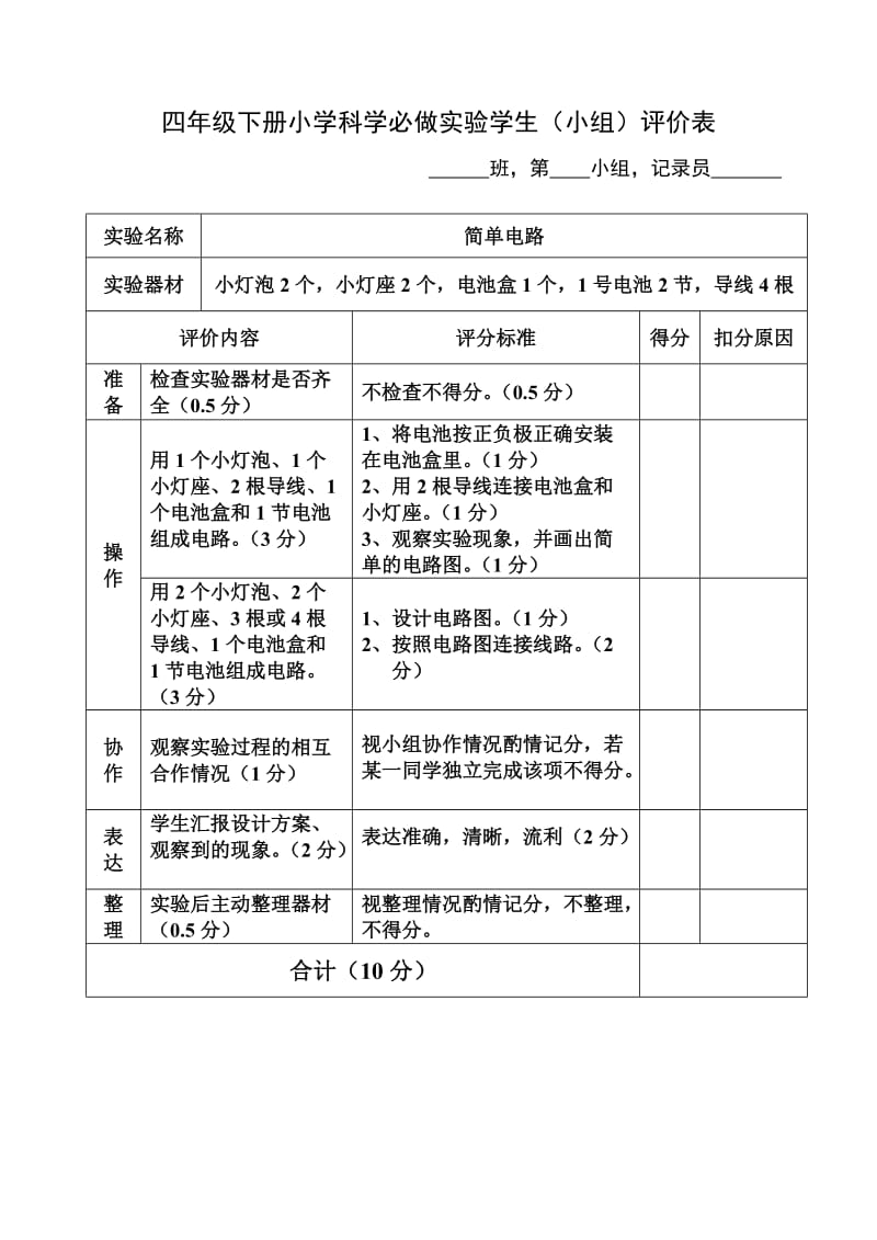 四年级下册小学科学必做实验学生.doc_第1页