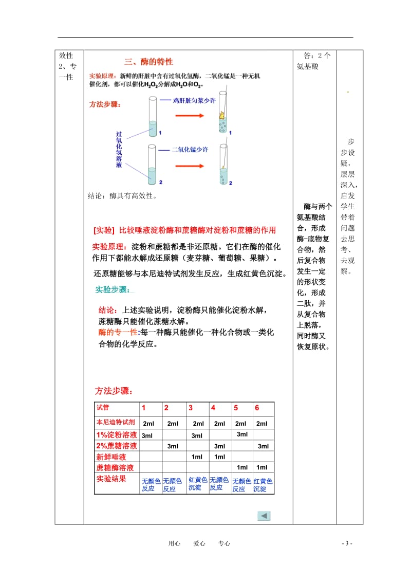 高中生物 《酶》教案 浙科版必修1.doc_第3页