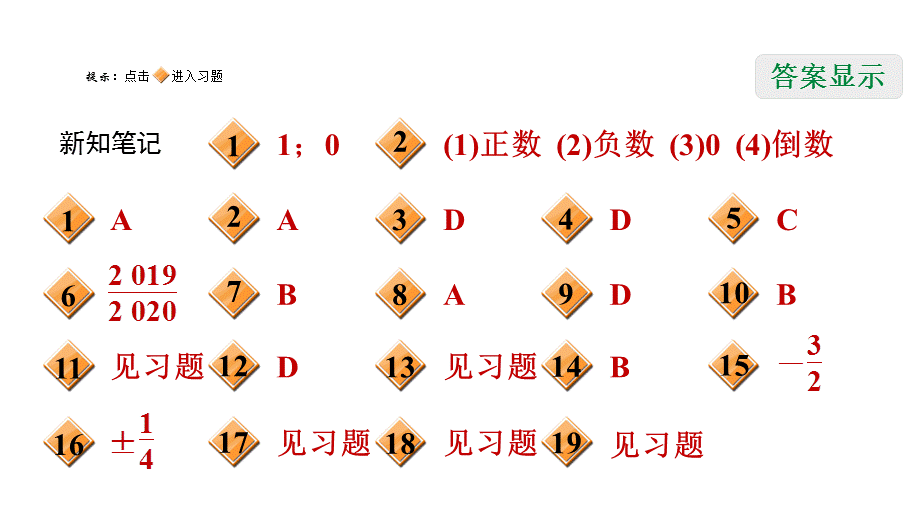 1.5.2.1 有理数的除法法则-2020秋湘教版七年级数学上册点拨训练习题课件(共23张PPT).ppt_第2页