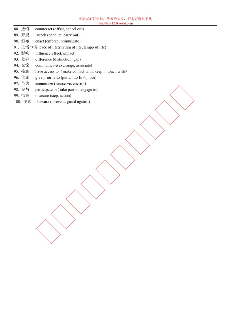 新托福写作25分必备的100个意群词汇.doc_第3页