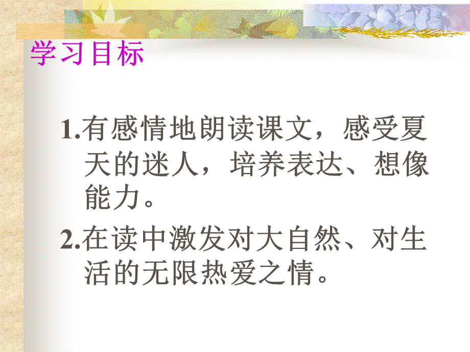 迷人的夏天课件（北师大版二年级语文下册课件）.ppt_第2页