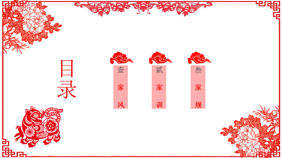 红色喜庆中国传统文化家风建设PPT模板.pptx_第3页