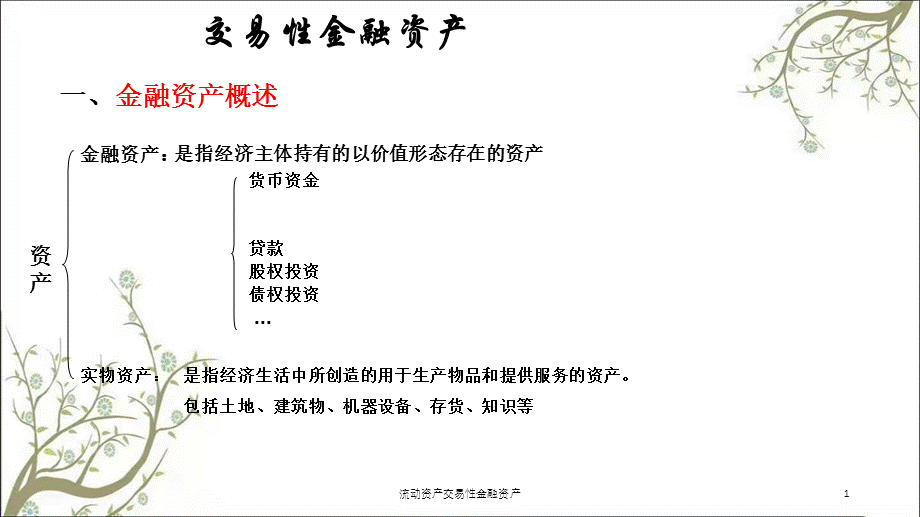 流动资产交易性金融资产课件.ppt_第1页