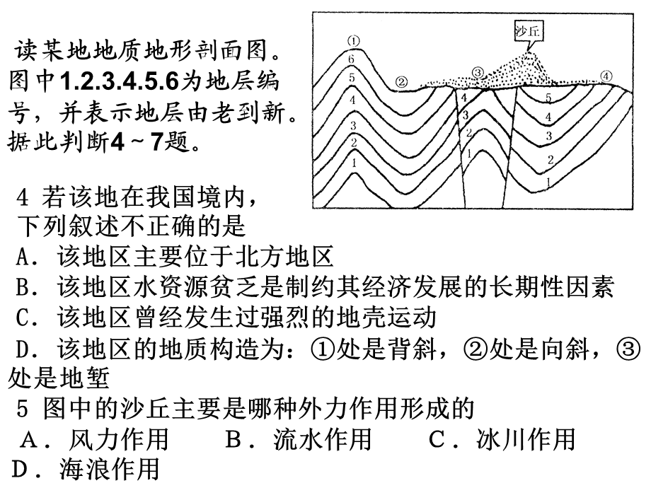 复件地表形态的塑造练习题.pptx_第3页