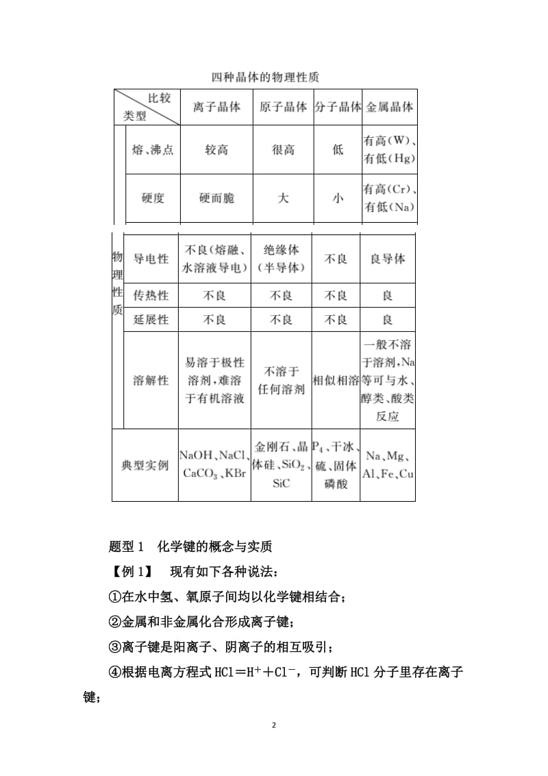 2019-2020学年第二学期人教版化学选修3章节突破：3.4离子晶体【答案 解析】.doc_第2页