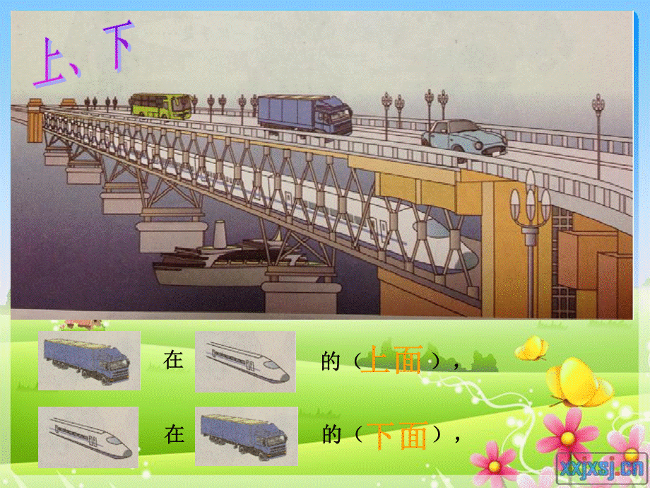 一年级上册《位置》—上下前后.ppt_第3页