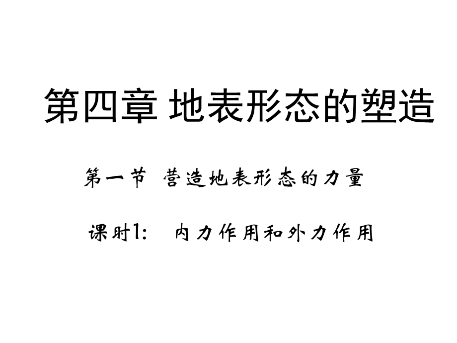 《营造地表形态的力量》（第一课时）.pptx_第1页