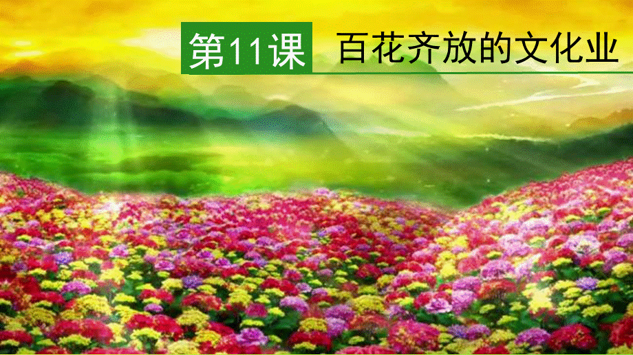 第11课《百花齐放的文化业》.ppt_第1页