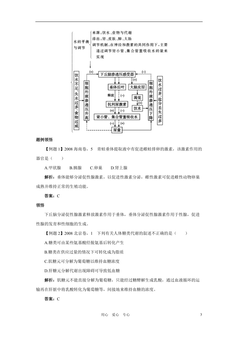 高中生物 第三节高等动物的内分泌系统与体液调节课堂导航 浙科版.doc_第3页