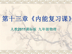 人教版九年级全一册物理《13.2内能》复习课课件(共28张PPT).ppt