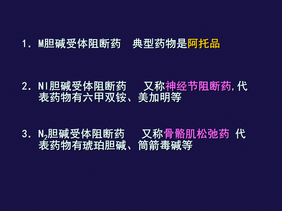 M胆碱受体阻断药讲述.ppt_第3页