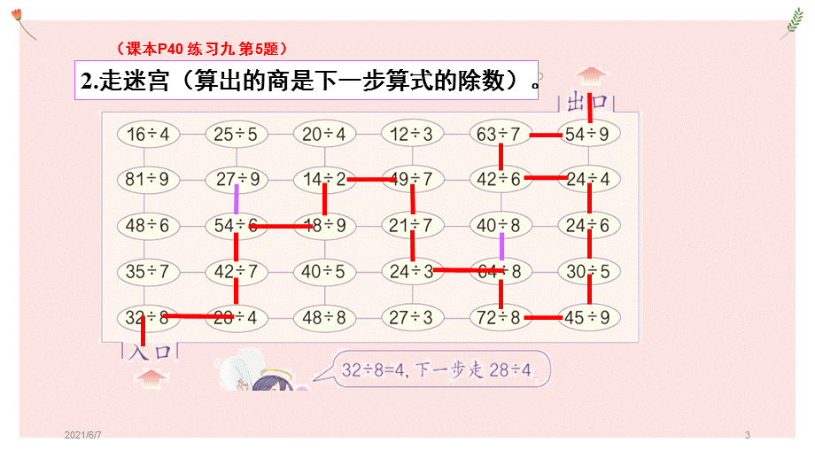 人教版二年级下册表内除法二整理与复习.pptx_第3页