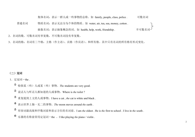 中考英语语法综合熟记手册(全 最新整理).docx_第2页