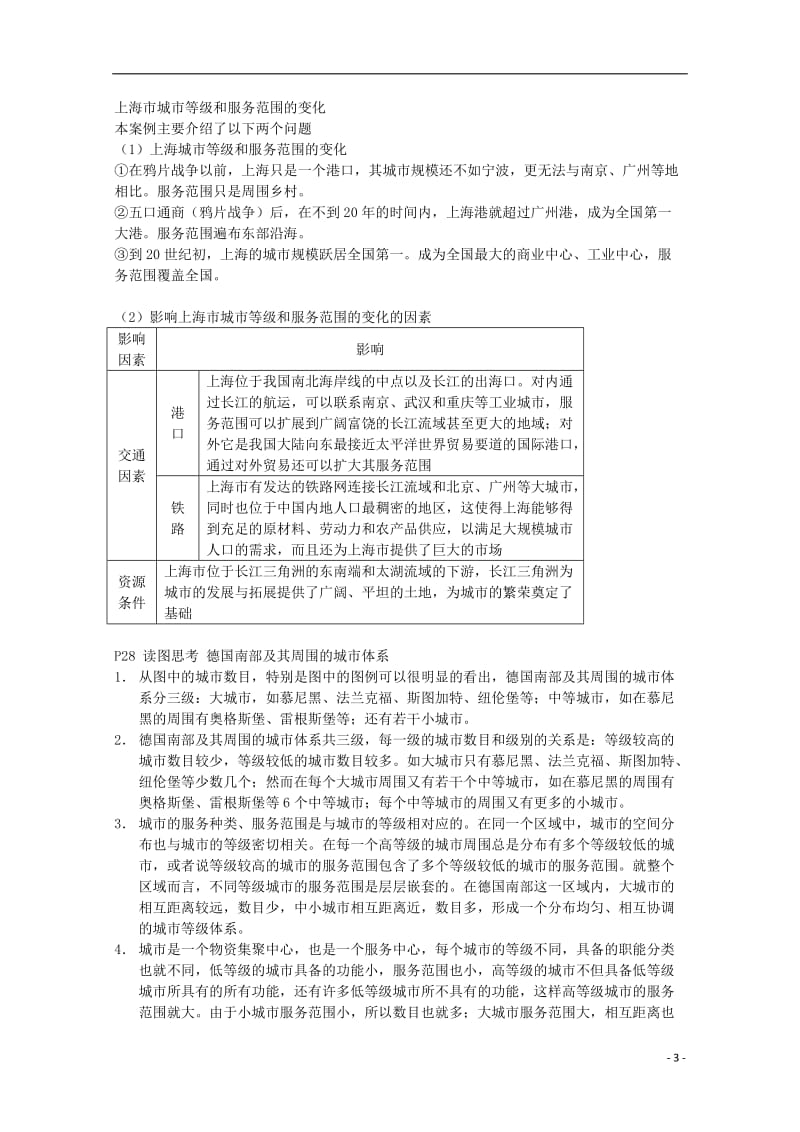 高中地理 2.2《不同等级城市的服务功能》教案10 新人教版必修2.doc_第3页