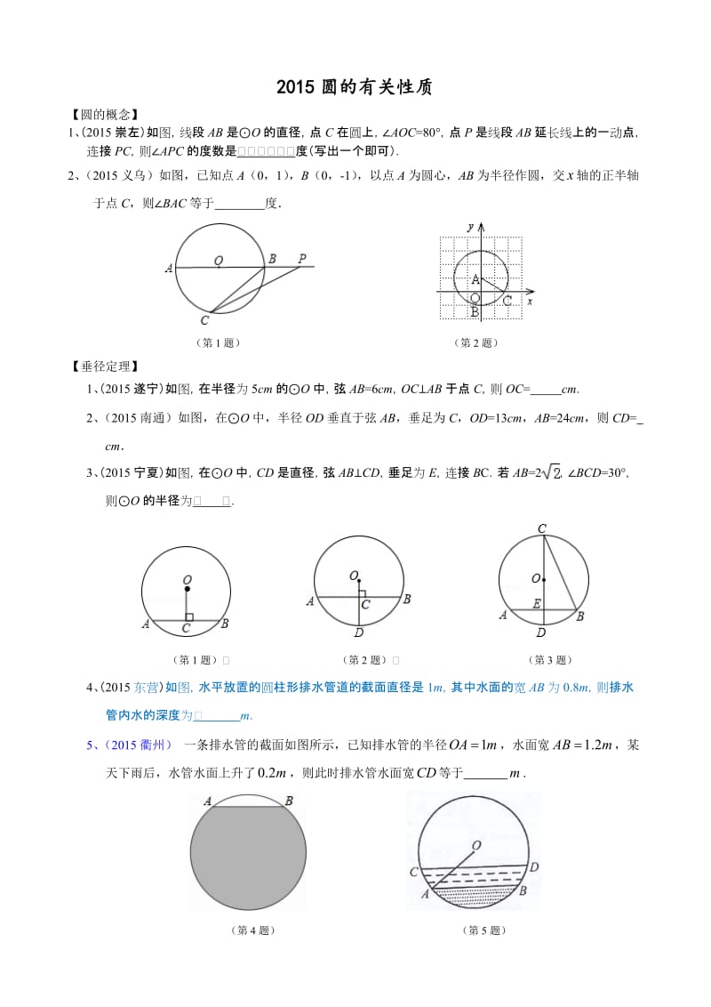 2015圆的有关性质整理版 (2).doc_第1页