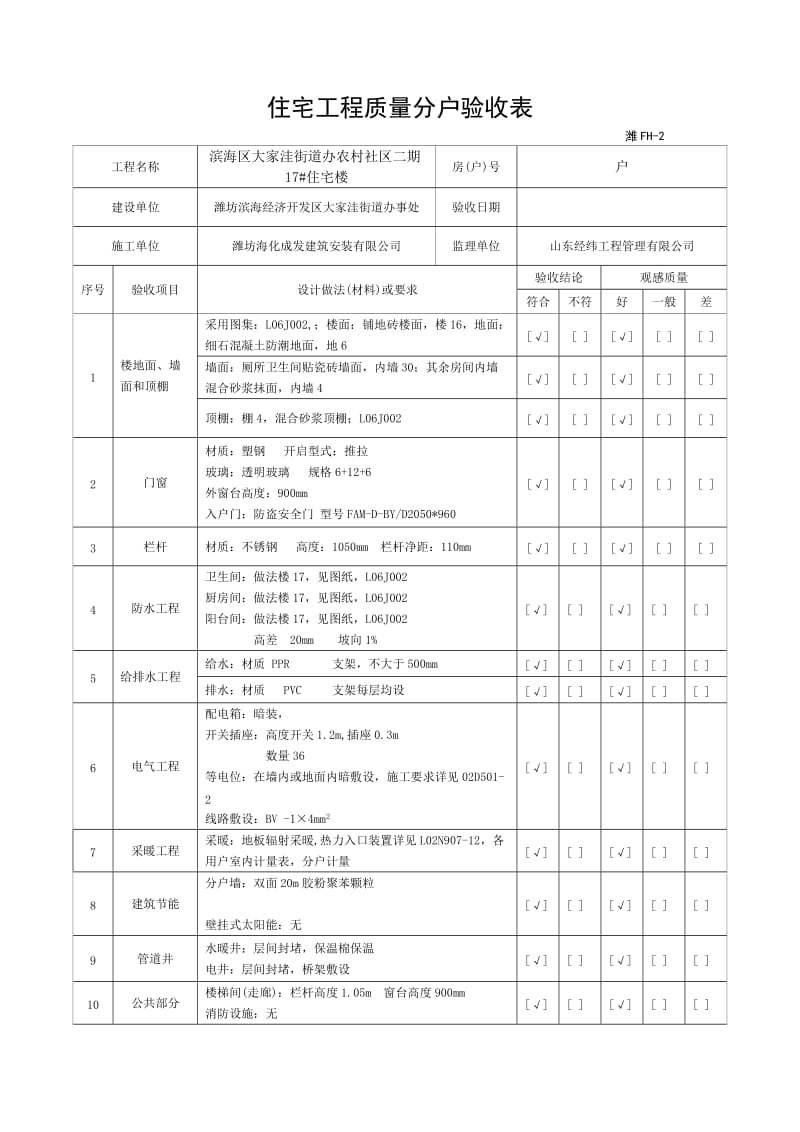 住宅楼分户验收汇总表.doc_第2页