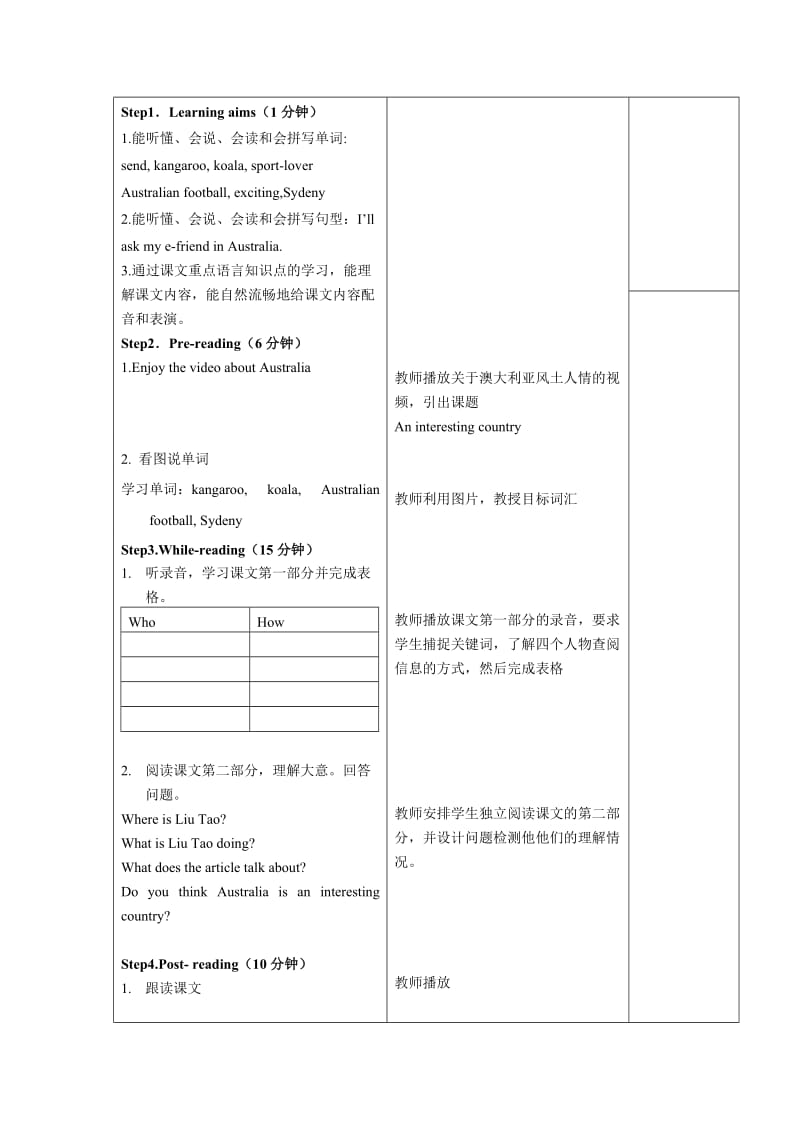 6BU6Aninterestingcountry备课教案.doc_第2页