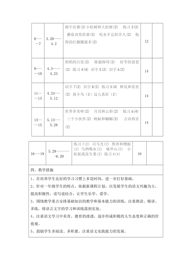 一1语文教学计划下 (2).doc_第3页