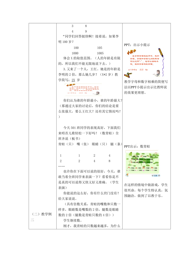 田伟亚—《用字母表示数》教学设计.doc_第3页