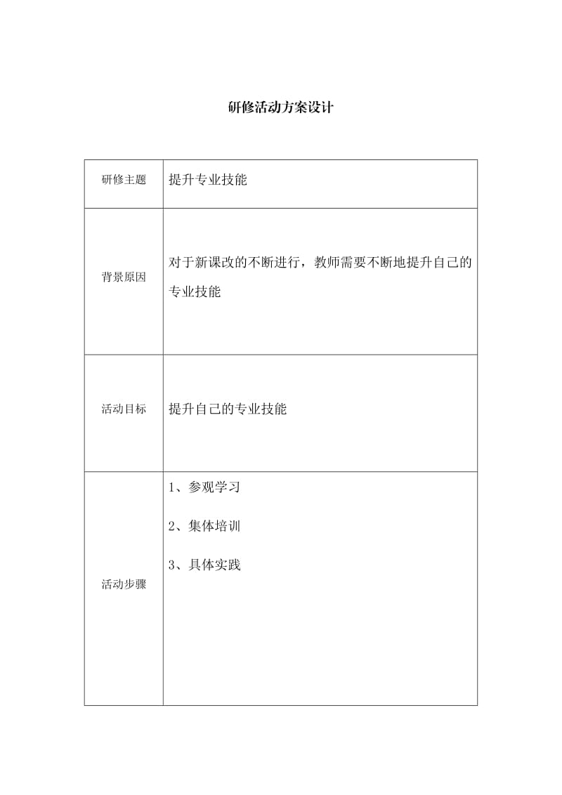 研修活动设计方案(模板) (3).docx_第1页