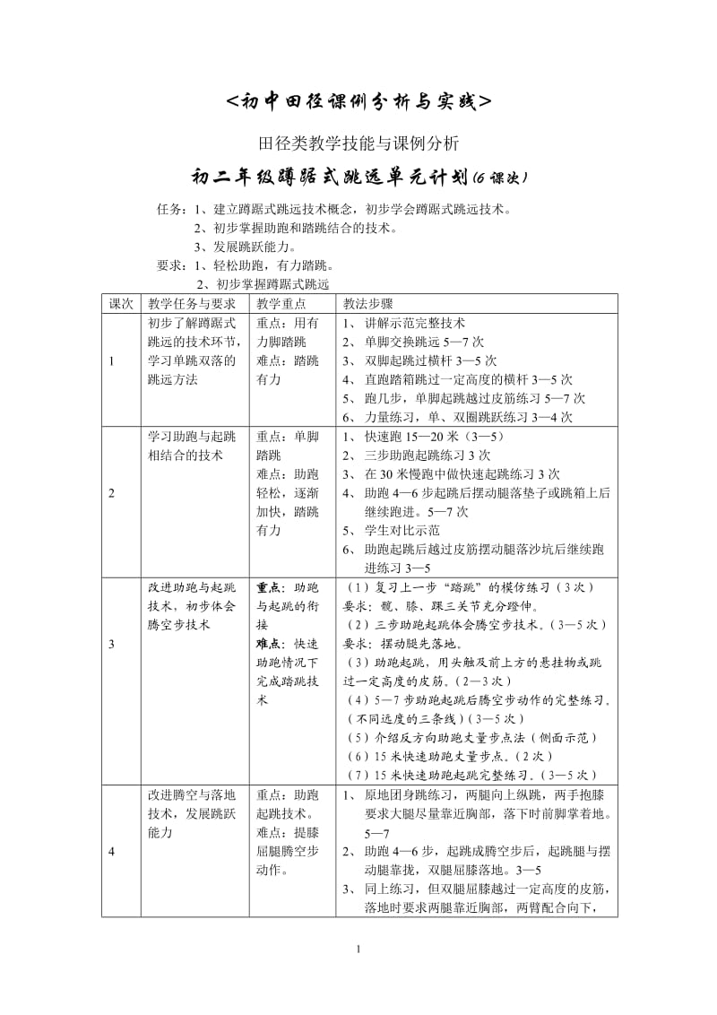 田径单元计划案例.doc_第1页