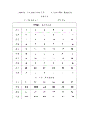 第28届大同杯初赛(2014年)-解析.docx