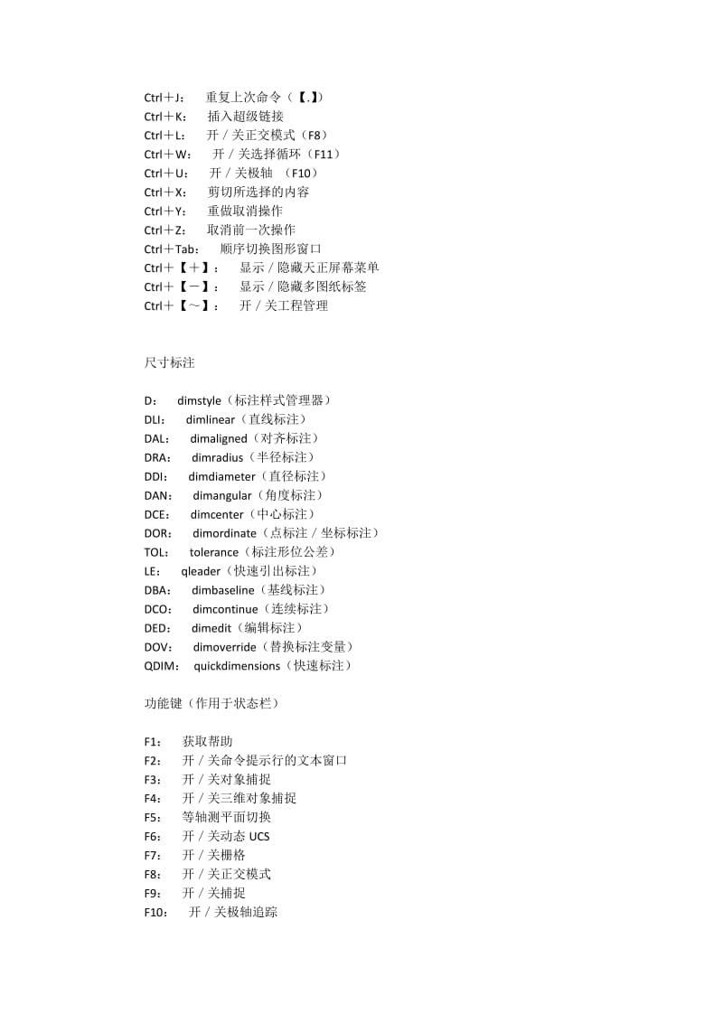 AutoCAD常用快捷键.docx_第3页