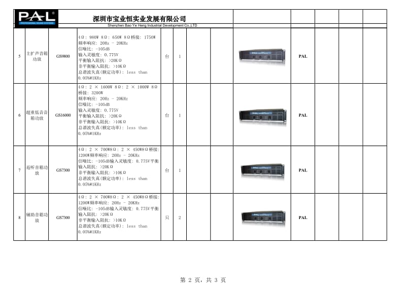 文成县财政局会议室大型会议厅音响系统配置清单.xls_第2页