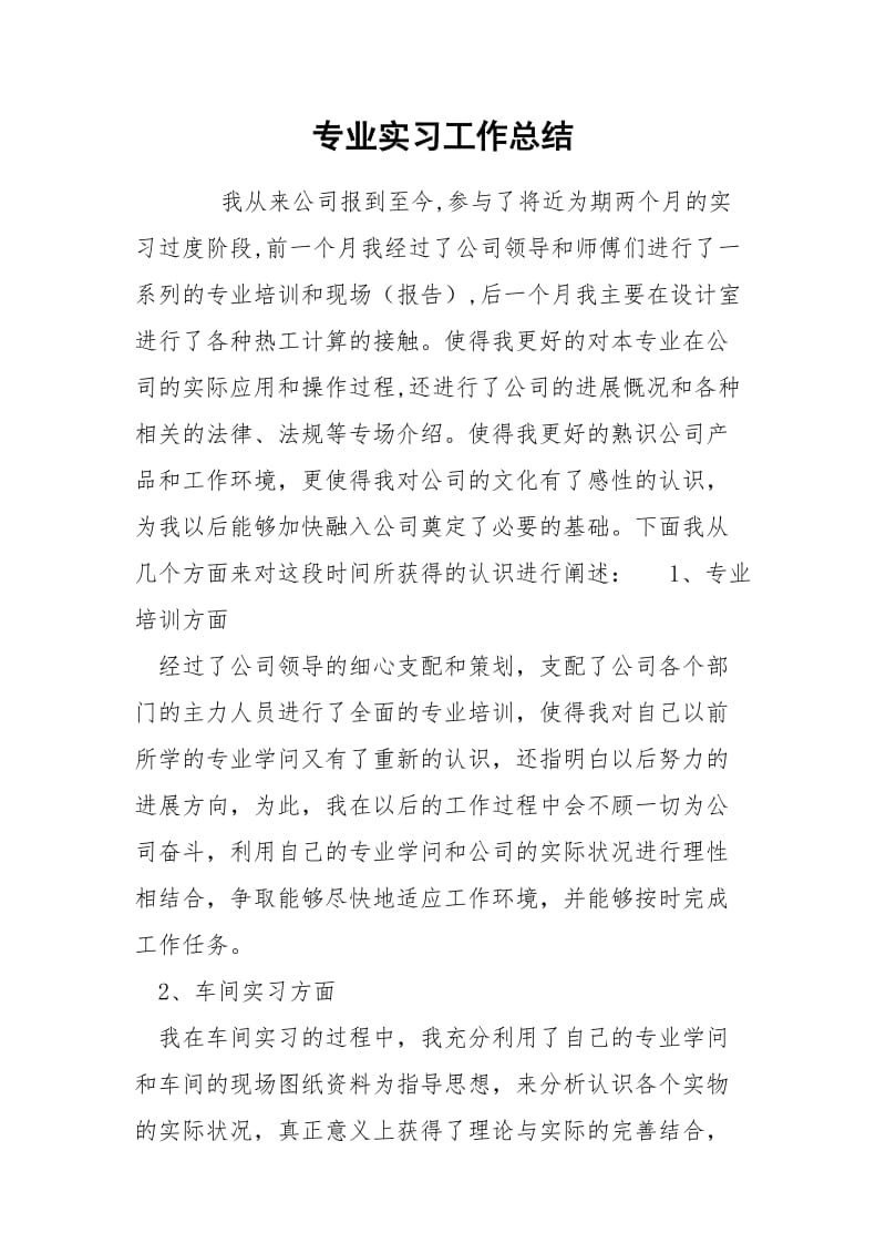 专业实习工作总结.docx_第1页