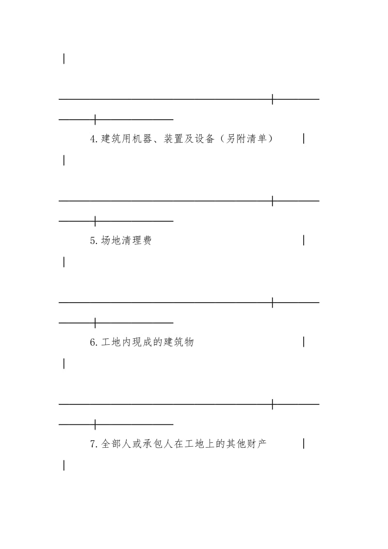 中国人民保险公司建筑工程一切险保险单.docx_第3页